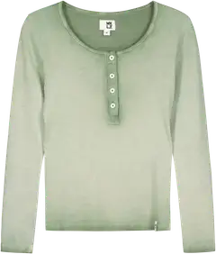 WKLY. naisten ribbipusero 213W301111 - Green acid wash - 1