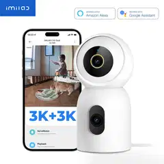 Imilab C30 Dual 3K+3K WiFi -valvontakamera kahdella objektiivilla sisäkäyttöön CMSXJ111A - 18