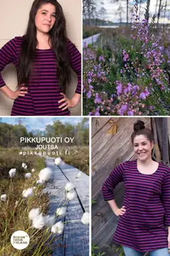 Pikkupuoti Oy naisten trikootunika - Violetti - 5