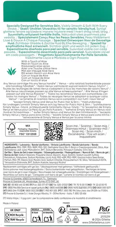 Gillette Venus Pro ComfortGlide Sensitive 9kpl terä - 2