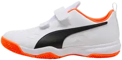 Puma lasten sisäpelikengät Tenaz V Jr - Puma White-Puma Black-Orange - 1