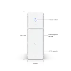 Ubiquiti hallittava 1 KVA UPS-varavirtalähde 10 lähdöllä UPS-Tower - 8