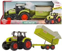 Dickie Toys CLAAS Ares traktori ja peräkärry - 1