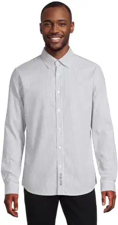 Vinson miesten kauluspaita Diego - FoREST NIGHT stripe - 1