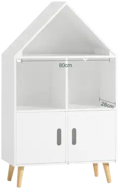 SoBuy lastenhylly valkoinen KMB58-W - 3