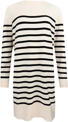 House naisten neulemekko raita 218H342507 - whitecap grey&black - 1