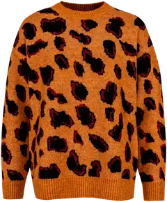 House naisten neulepusero 213H352428 - leopard - 1