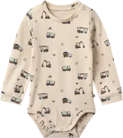 Tiny One vauvojen body Autot GOTS - Cement mini AOP - 1