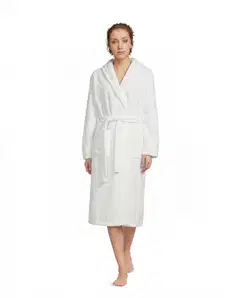 Actuelle naisten aamutakki 212A382631 - White - 1