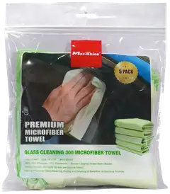 Maxshine 1094040G Glass Crazy mikrokuituliina 40×40 cm – 300GSM, alhainen nukka, naarmuttamaton, täydellinen lasien, peilien ja kromipintojen puhdistukseen - 2