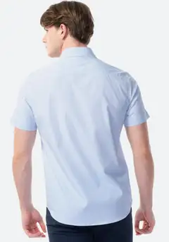 TEX miesten lyhythihainen kauluspaita I274798 - Sky - 2