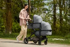 Hauck tuplarattaat Atlantic Twin harmaa - 45