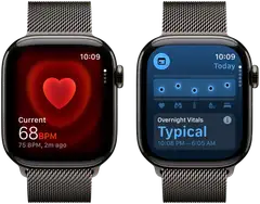 Apple Watch Series 11 GPS + Cellular 46mm titaani kotelo, titaani Milanese ranneke - M/L - MFD44QN/A - 5