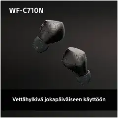 Sony langattomat vastamelunappikuulokkeet WF-C710NB musta - 9