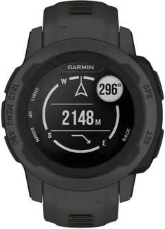 Garmin Instinct 2s multisport GPS kello, tummanharmaa - 2