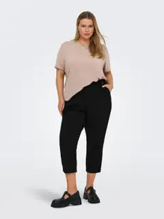 ONLY CARMAKOMA naisten caprit Carsania - BLACK - 5