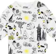 Muumi vauvojen body Laiskottelu 591079 - Mustavalkoinen - 2