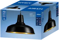 Airam LOFT35 RIIPPUVAL. E27 MUSTA/KULTA - 2
