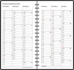 Ajasto taskukalenteri Agenda, musta - 3