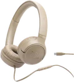 JBL langalliset sankakuulokkeet USB-C liitännällä Tune 530C beige - 1