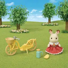 Sylvanian Families Suklaapuputyttö pyöräilemässä - 2