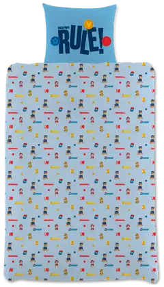 Paw Patrol lasten pussilakanasetti 120x160+40x60 cm sininen - 2