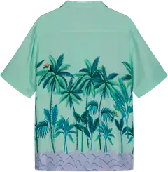 WKLY. miesten lyhythihainen Hawaii-paita 194W152509 - Light green - 2