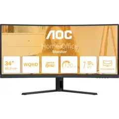 AOC kaareva näyttö CU34B3E AOC 34" UWQHD 100Hz HDMI - 1