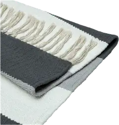 House puuvillamatto Liina 90x200 cm t.harmaa/l.valkoinen/v.harmaa - 2
