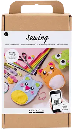 Lasten askartelupakkaus ompelu, nallet - 2