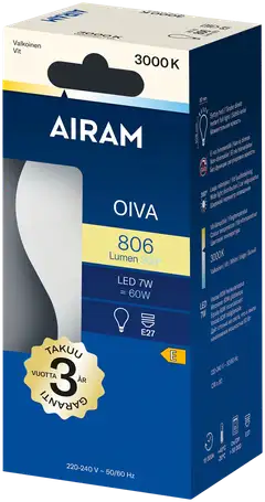 Airam LED A60 830 806lm E27 360 OIVA OP - 2