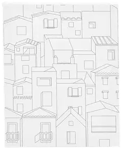 Creativ Company kuvioitu maalauspohja kaupunki 24x30cm - 1