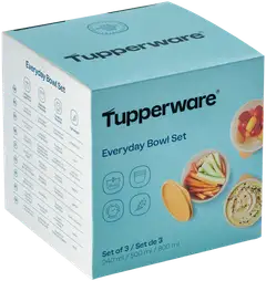 Tupperware kulhosetti Everyday 240 ml + 500 ml + 800 ml - 6