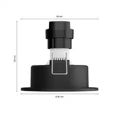Philips Hue upotettava Centura -kohdevalaisin 4.2W 2000-6500K 400LM regular musta - 2