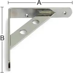 Habo hyllynkannatin Circle 195x250mm kromi - 1