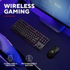 Trust Langaton pelinäppäimistö ja hiiri Thado - 7