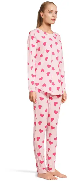 Actuelle naisten pyjama 212A382615 - Pink AOP - 4