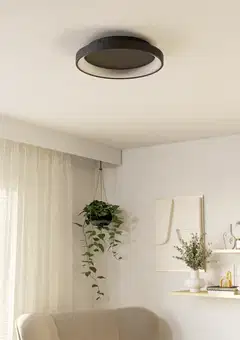 EGLO kattovalaisin Loretello LED 12W 35 cm musta/valkoinen - 10