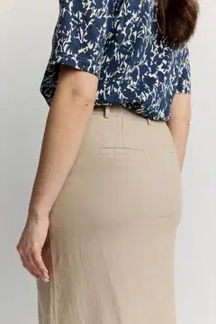 Finlayson naisten pellavahame - Taupe - 5