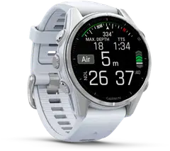 Garmin urheilukello Fenix 8 AMOLED 43 mm hopea/vaaleanharmaa - 6