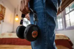 House of Marley langattomat sankakuulokkeet Positive Vibration Frequency, musta/puu - 5