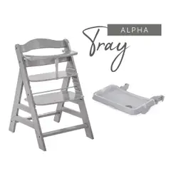 Hauck tarjotin syöttötuoliin Alpha Tray harmaa - 20