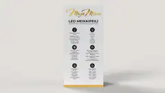 Waltter Magic Mirror LED meikkipeili langattomalla latauksella ja kaiuttimella kulta - 5