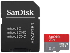 Sandisk 32gb microsd kortti + sd-kortti adapteri 98mb/s class10 - 2