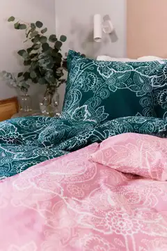 Finlayson satiini-tencel tyynyliina Viktoria 50X60 petrooli - 3