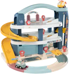 Little Smoby Iso autotalli, kolmikerroksinen autohalli pienten autoleikkeihin - 4