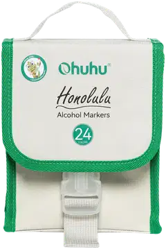 Ohuhu Honolulu huopakynä kaksikärkinen 24 kpl perus värit - 1