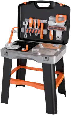 Smoby Black+Decker Bricolo Smart, salkkuun mahtuva, koottava työkalupenkki - 3