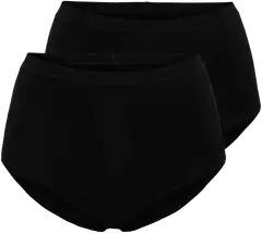 Pierre Robert naisten high waist alushousut 2-pack HU71 - Black,Black - 1