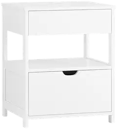 SoBuy yöpöytä valkoinen FRG258-II-W - 1
